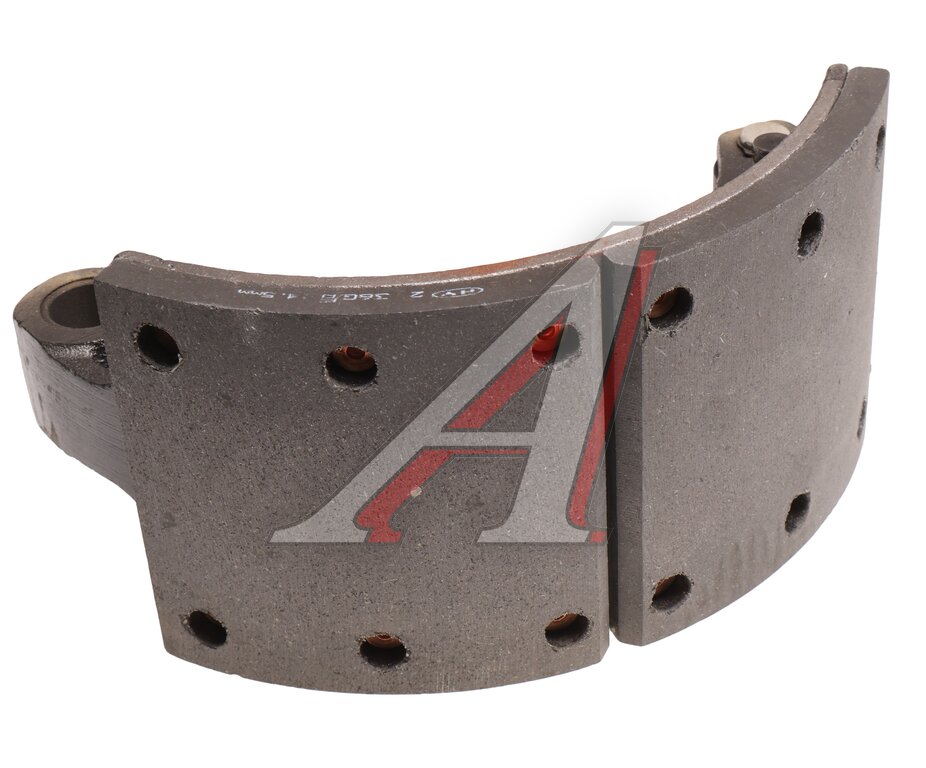Rear drum brake pads (1 pc.) (lower) JAC N120 KAMAZ Compass-12  MOVELEX