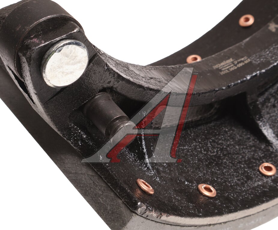 Rear drum brake pads (1 pc.) (upper) JAC N120 KAMAZ Compass-12 MOVELEX