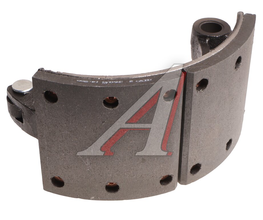 Rear drum brake pads (1 pc.) (upper) JAC N120 KAMAZ Compass-12 MOVELEX