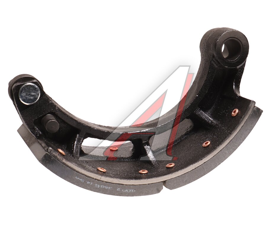 Rear drum brake pads (1 pc.) (upper) JAC N120 KAMAZ Compass-12 MOVELEX